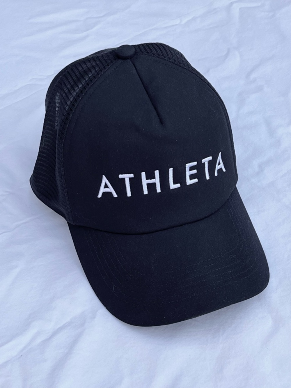 Athleta Black Lightweight Trucker Cap NWOT